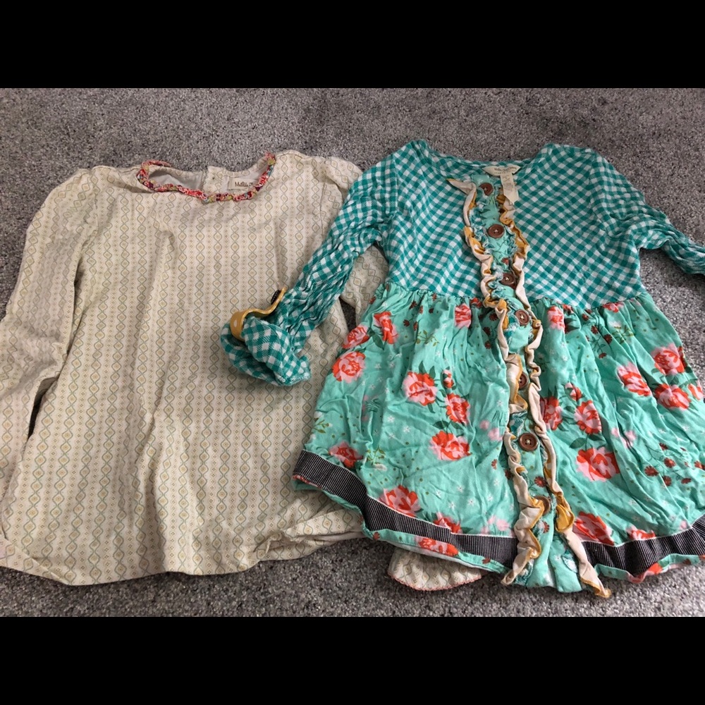 2 matilda jane shirts size 8 euc
